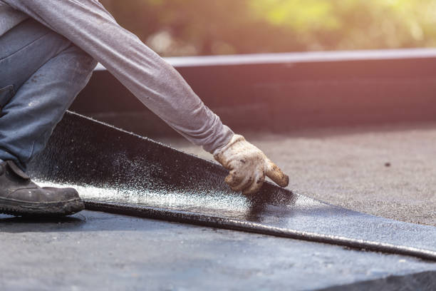 Professional Waterproofing technician working in Stanwood, MI